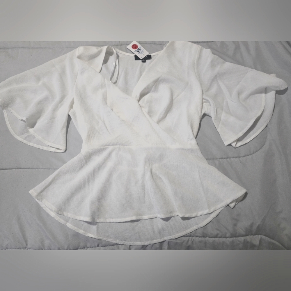 White Wrap Blouse